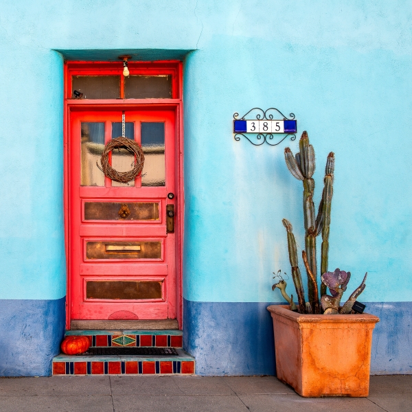 Colorful Door of American Southwest